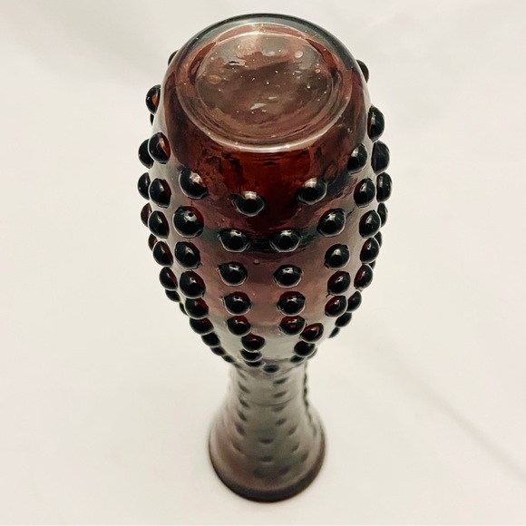 Mid-Century Amethyst Hobnail Bud Vase, Vintage, EUC - Picture 8 of 9